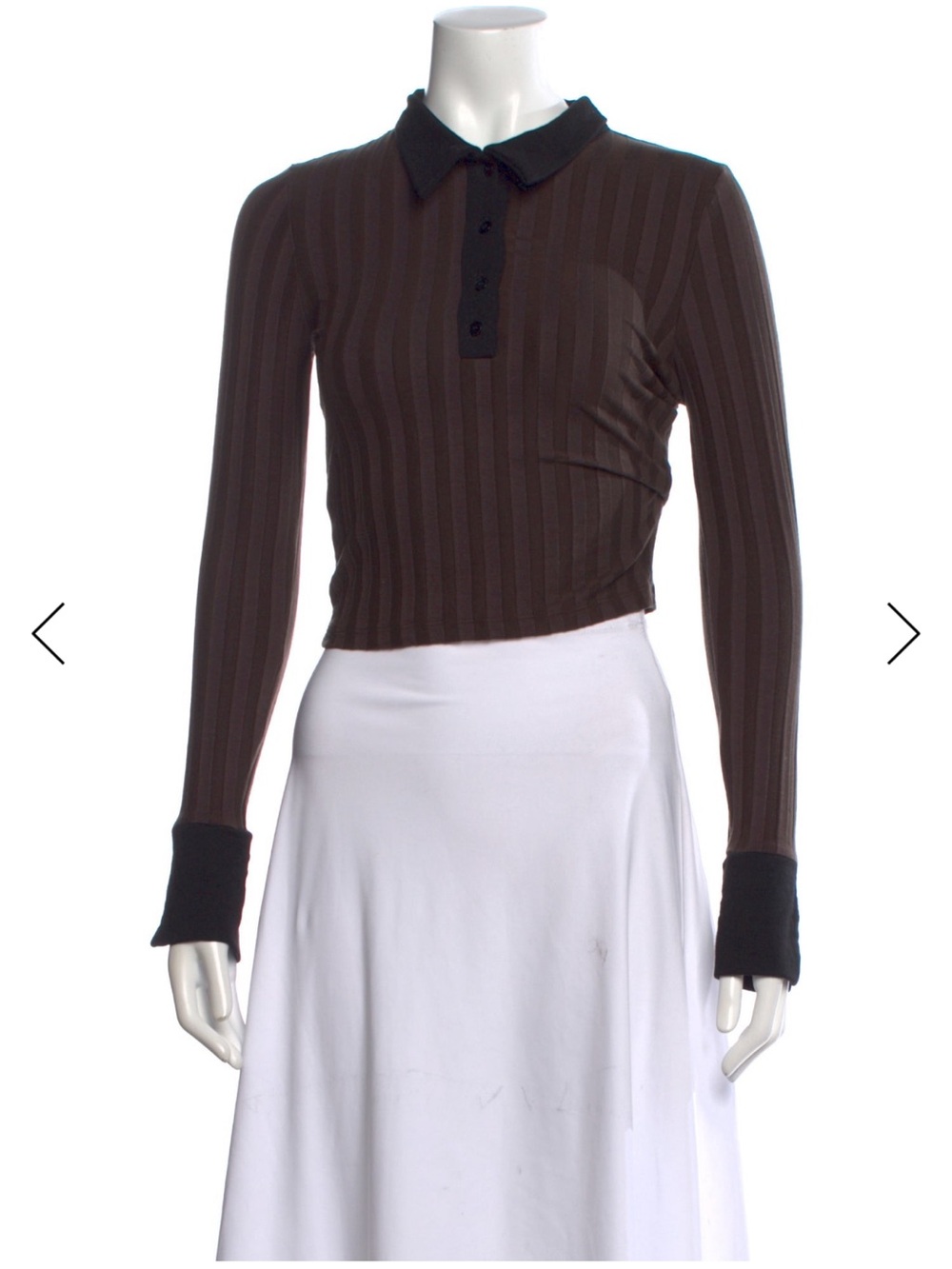Simkhai long sleeve collared polo